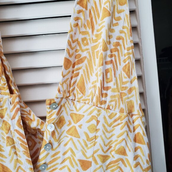 Free people yellow midi dress - Picture 4 of 9